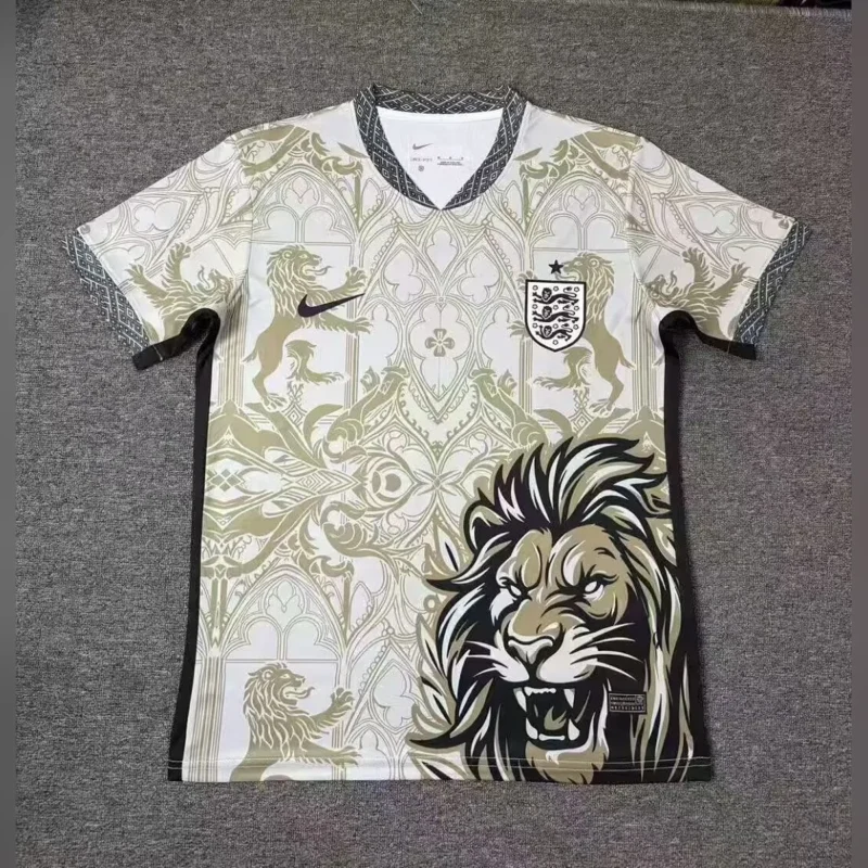 Camiseta Inglaterra Especial León Crema 2026/27 – frontal