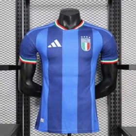 Maglia Italia Special Azzurra a Righe 2026/27 – Giocatore — Vista frontale