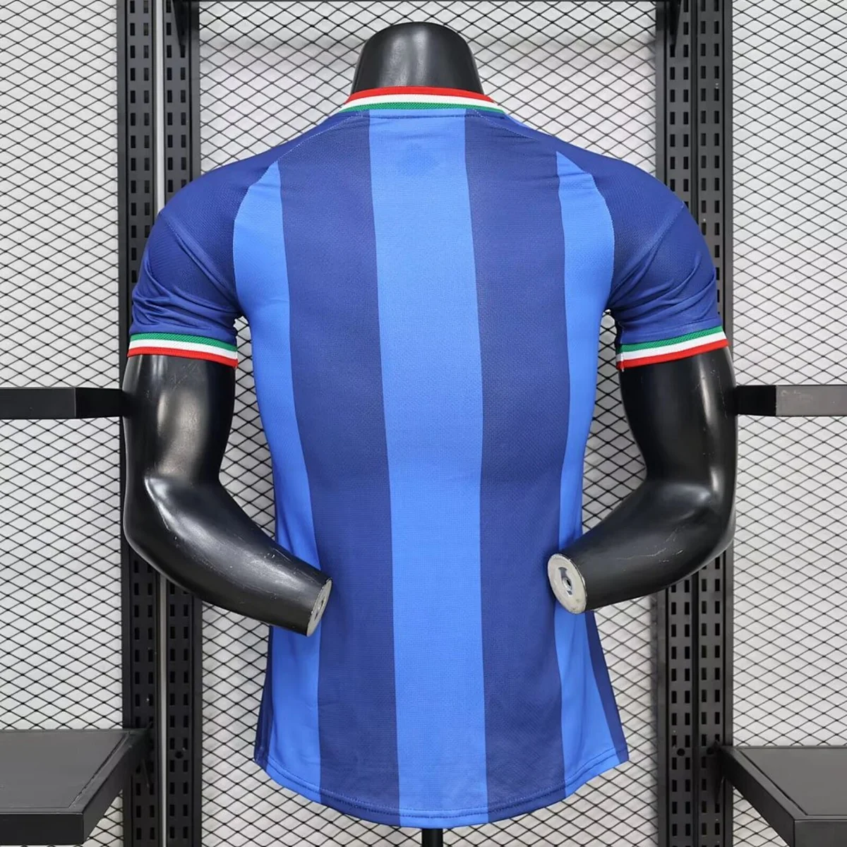Maglia Italia Special Azzurra a Righe 2026/27 – Giocatore – retro