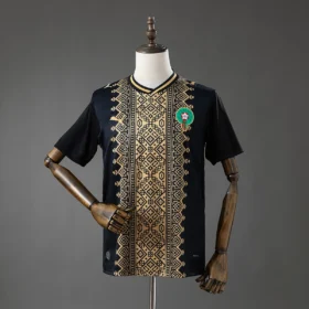 Camiseta Marruecos Especial Negra y Oro 2026/27 — Vista frontal
