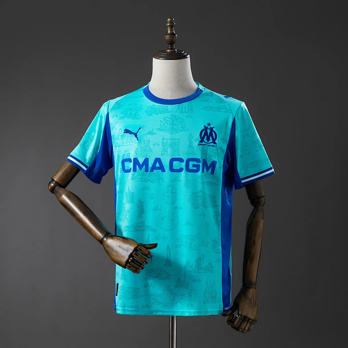 Camiseta Marsella Especial Turquesa 2026/27 – frontal