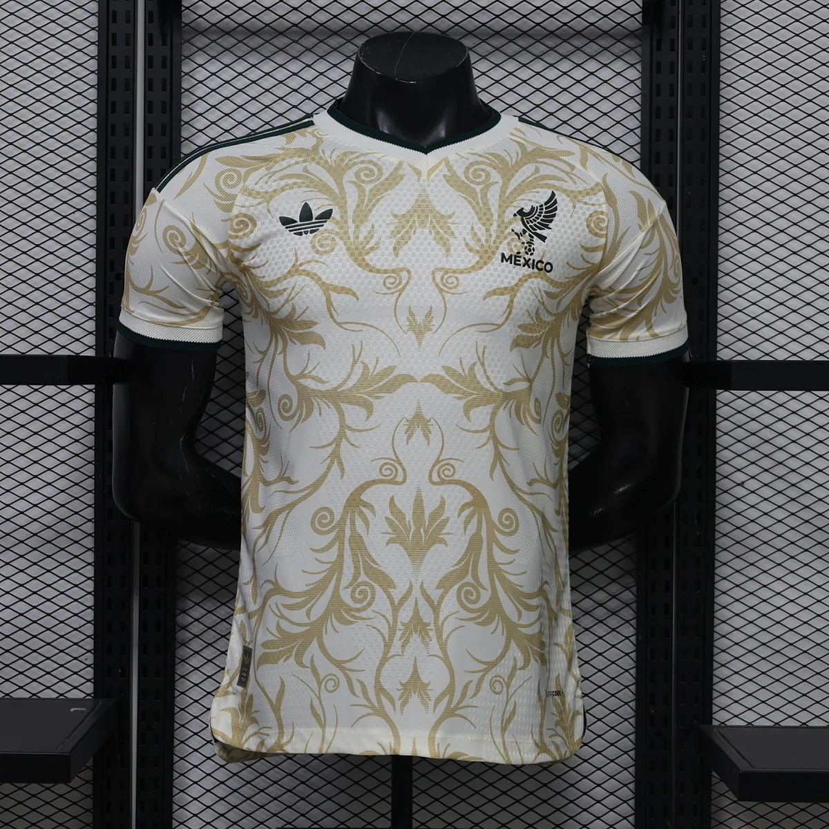 Camiseta México Especial Blanca y Oro 2026/27 – frontal