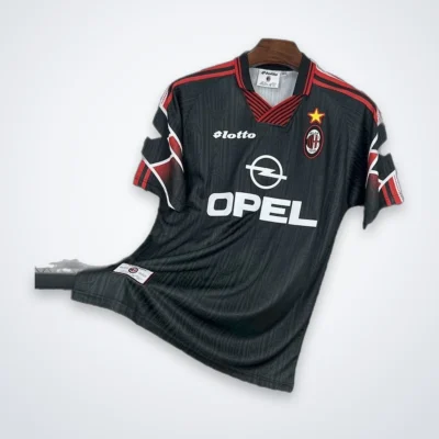 Camiseta Milan Negra 1997/98