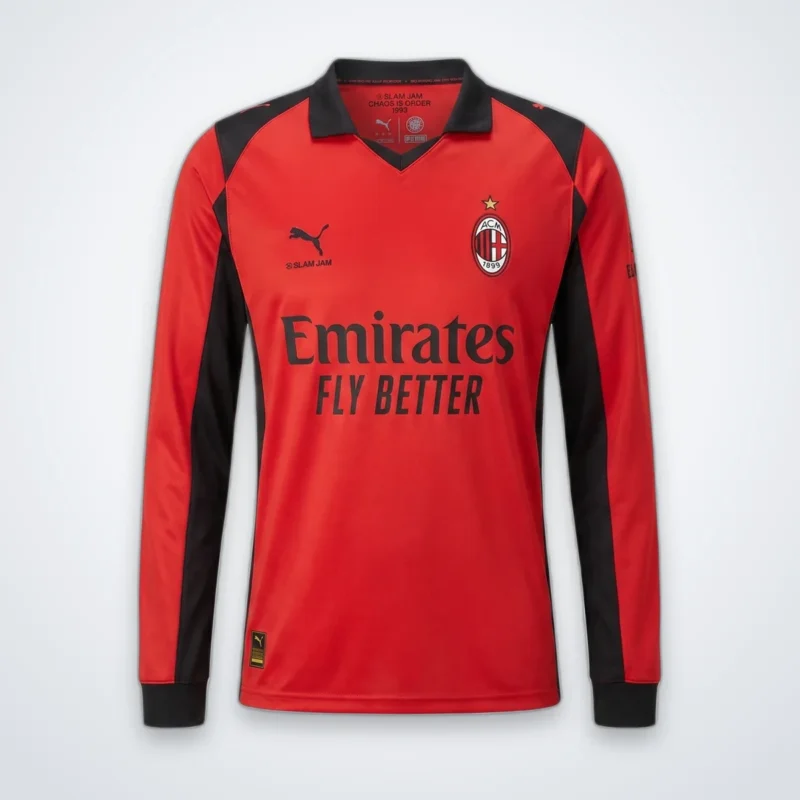 Maglia Milan Special Slam Jam Manica Lunga 2026/27 — Vista frontale