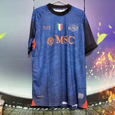 Camiseta Napoli Halloween azul 2025/26