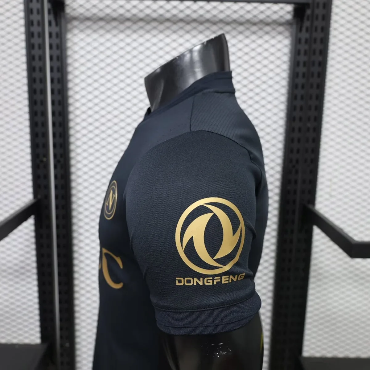 Camiseta Nápoles Negra Tercera Euro 2026/27 – Jugador – detalle de la manga