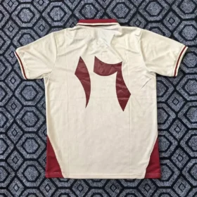 Camiseta Palestina Blanca y Burdeos — Vista posterior