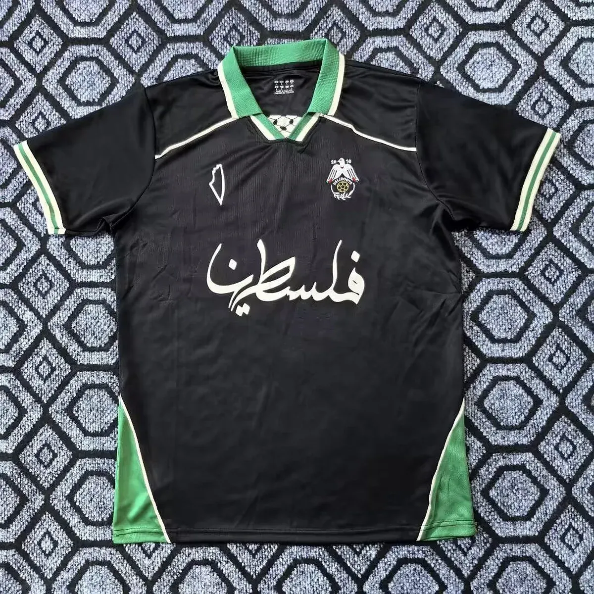 Camiseta Palestina Negra y Verde – frontal