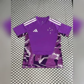 Camiseta Portero Cruzeiro Morada 2026/27 — Vista frontal