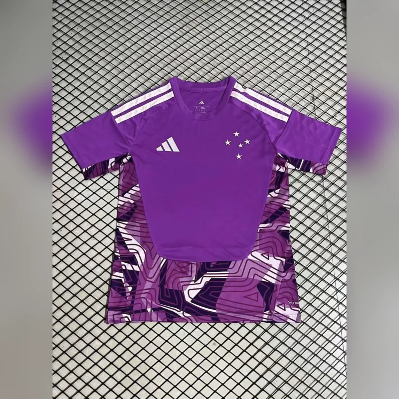 Camiseta Portero Cruzeiro Morada 2026/27 – frontal