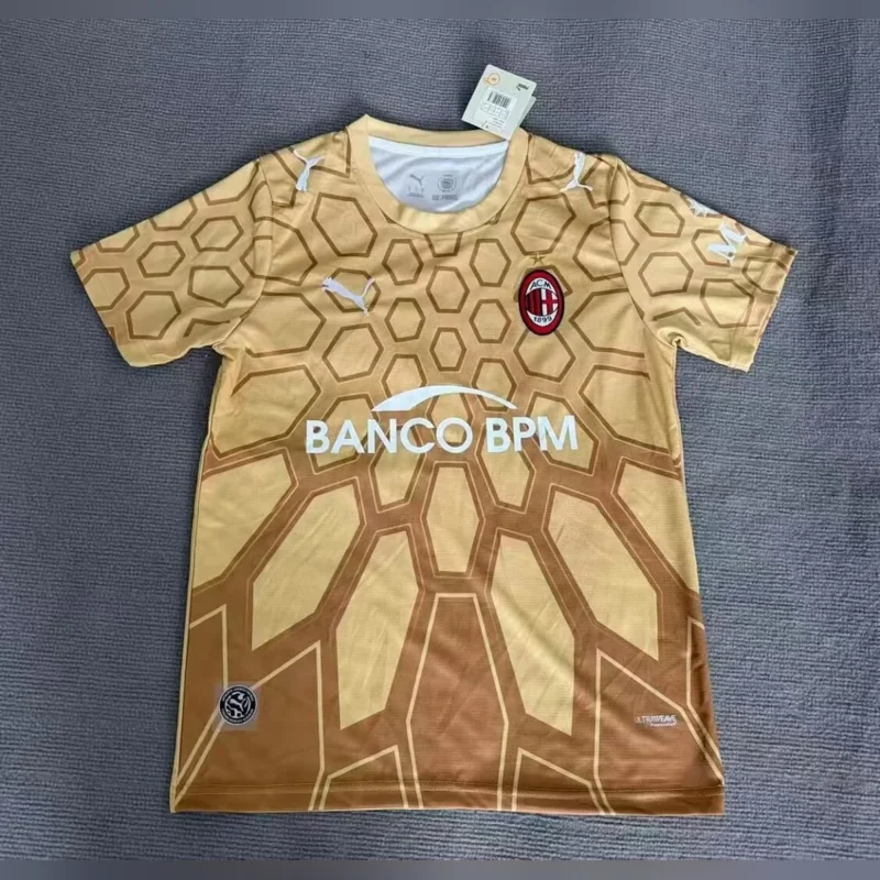 Camiseta Portero Milan Dorada 2026/27 – frontal