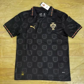 Maglia Portogallo Nera Mondiali 2026 — Vista frontale