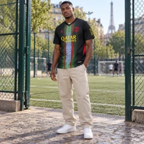 Maglia PSG 2026/27 Terza – Versione Fan – indossata da modello virtuale