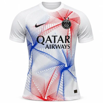 Camiseta PSG Blanca Roja y Azul Especial 2026/27 – Jugador
