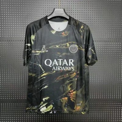 Maglia PSG Nera Marmorizzata Oro 2026/27