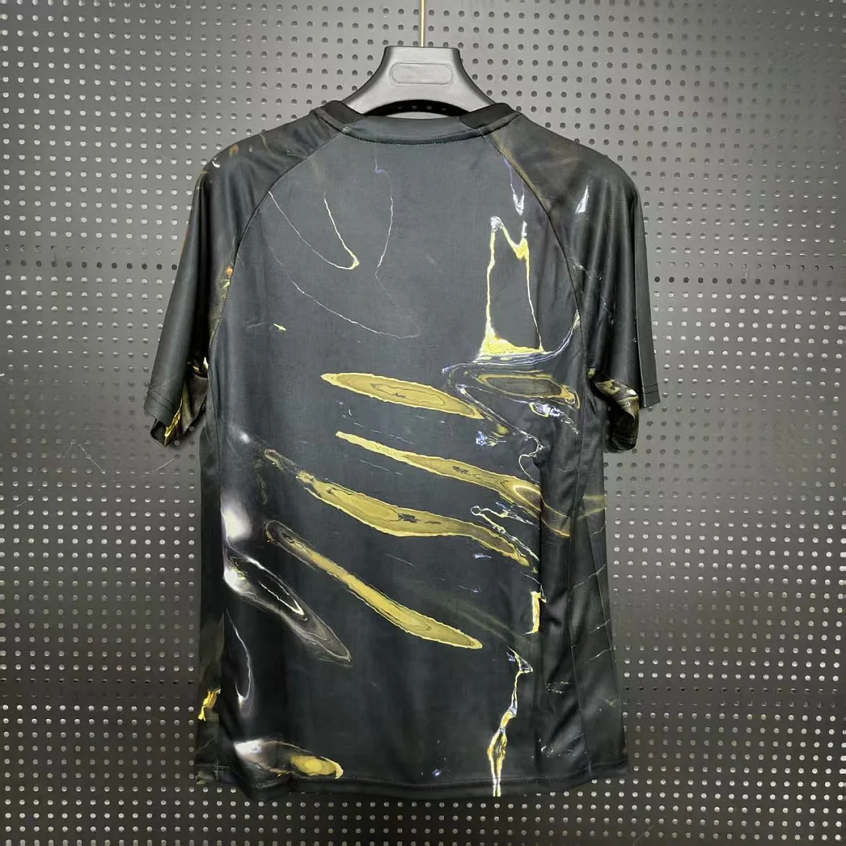 Maglia PSG Nera Marmorizzata Oro 2026/27 – retro