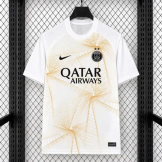 Maglia PSG Special Bianca e Oro – fronte
