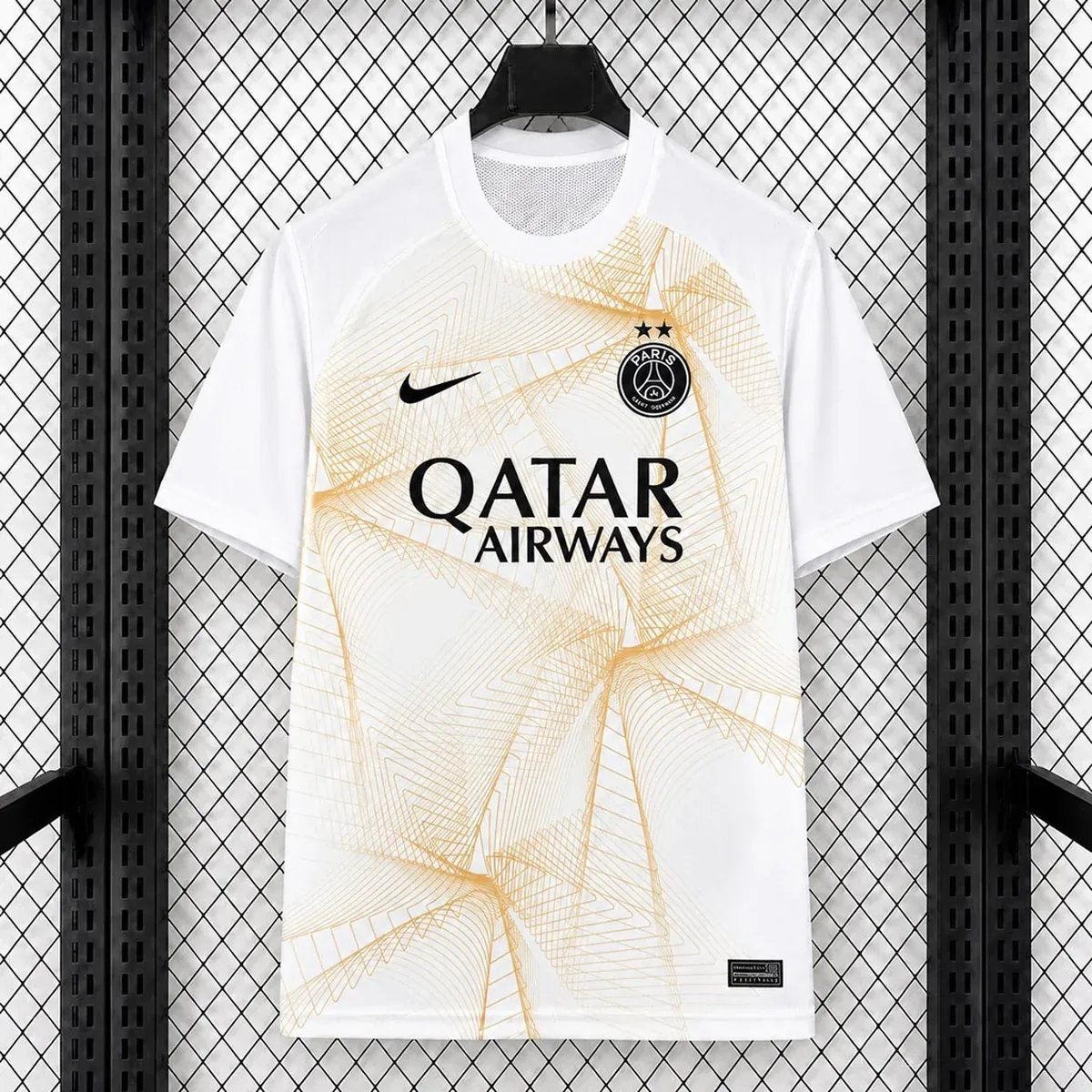 Camiseta PSG Special Blanca y Oro – frontal