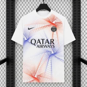 Camiseta PSG Special Roja y Azul Blanca — Vista frontal