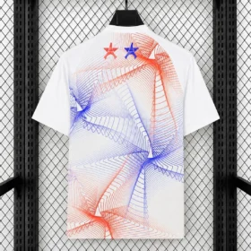 Camiseta PSG Special Roja y Azul Blanca — Vista posterior