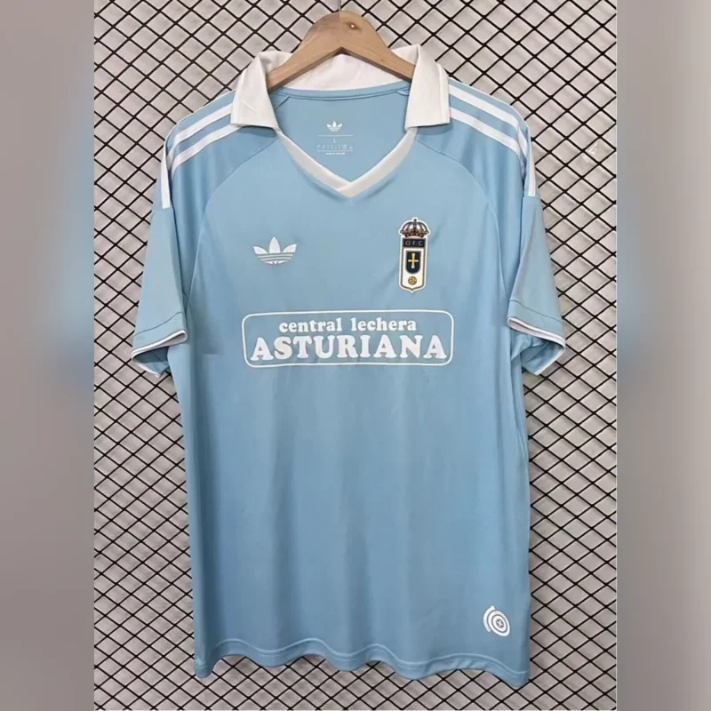 Camiseta Real Oviedo Celeste 2026/27 – frontal