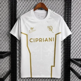 Camiseta Ronaldinho Ravenna Blanca y Oro — Vista frontal