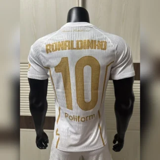 Maglia Ronaldinho Ravenna Giocatore Bianca e Oro – seconda foto