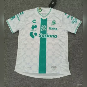 Camiseta Santos Laguna Blanca y Verde 2026/27 — Vista frontal