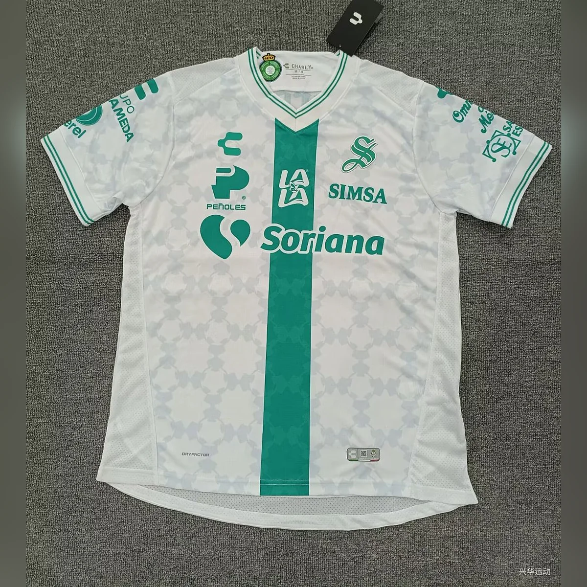 Camiseta Santos Laguna Blanca y Verde 2026/27 – frontal