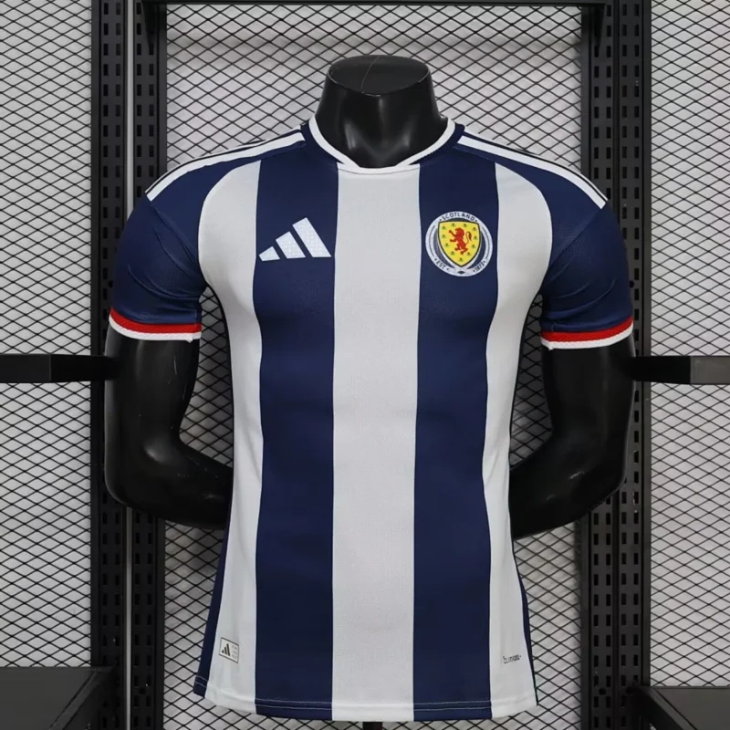 Camiseta Escocia Especial Azul y Blanca 2026/27 – Jugador – frontal