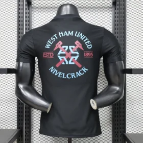 Camiseta West Ham Negra 2026/27 – Jugador — Vista posterior