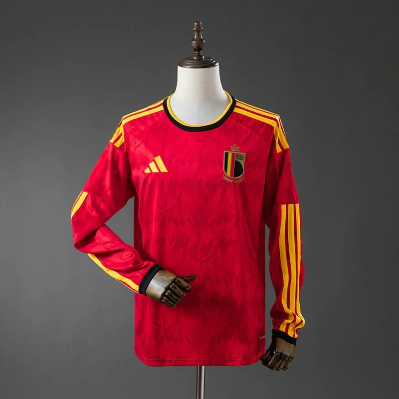 Camiseta Bélgica Local Manga Larga 2026/27 – frontal