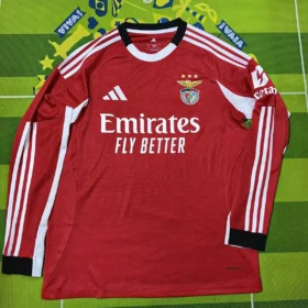 Primera Camiseta Benfica Manga Larga 2025/26 — Vista frontal