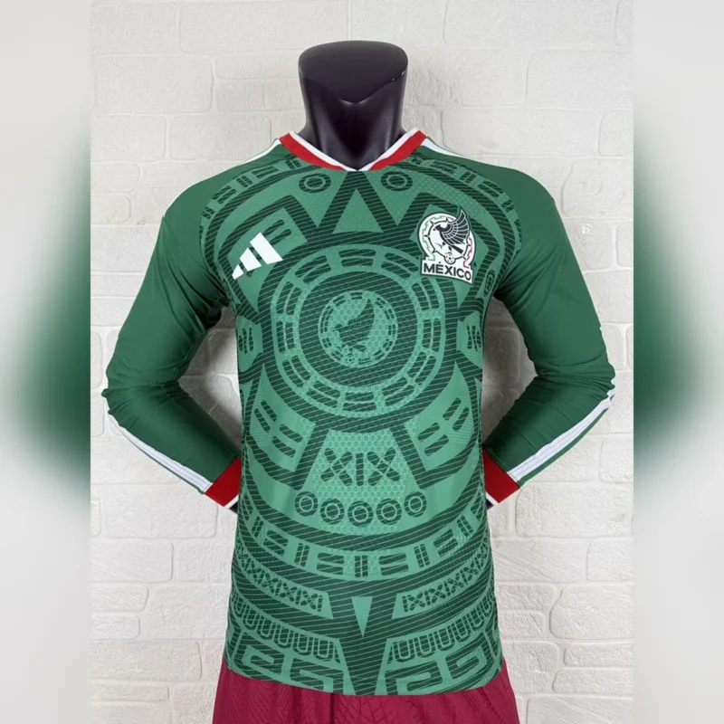 Camiseta México Local Manga Larga 2026/27 Jugador – frontal