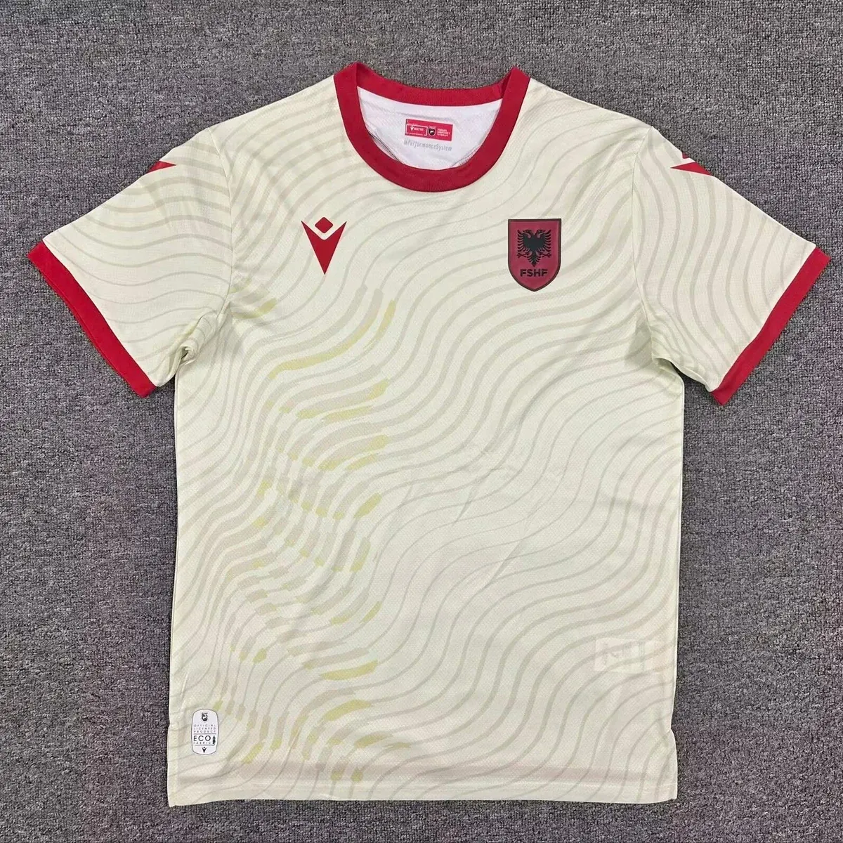 Segunda Camiseta Albania Blanca 2026/27 – frontal