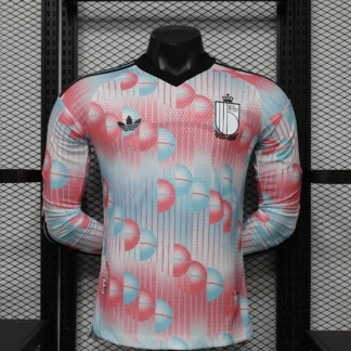 Seconda Maglia Belgio Manica Lunga 2026/27 – Giocatore – fronte