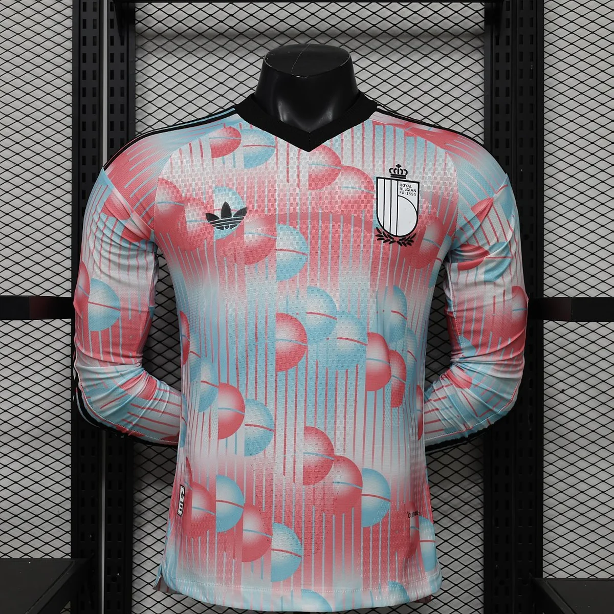 Camiseta Bélgica Visitante Manga Larga 2026/27 Jugador – frontal