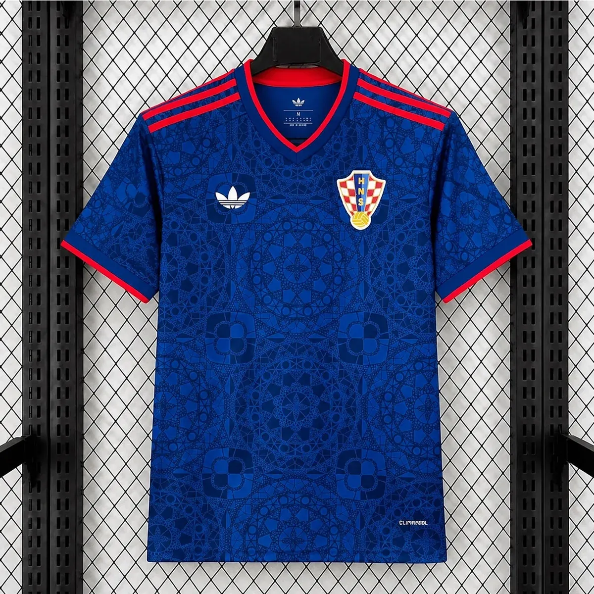 Segunda Camiseta Croacia Azul 2026/27 – frontal
