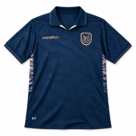 Segunda Camiseta Ecuador Mundial 2026 — vista frontal, presentación comercial