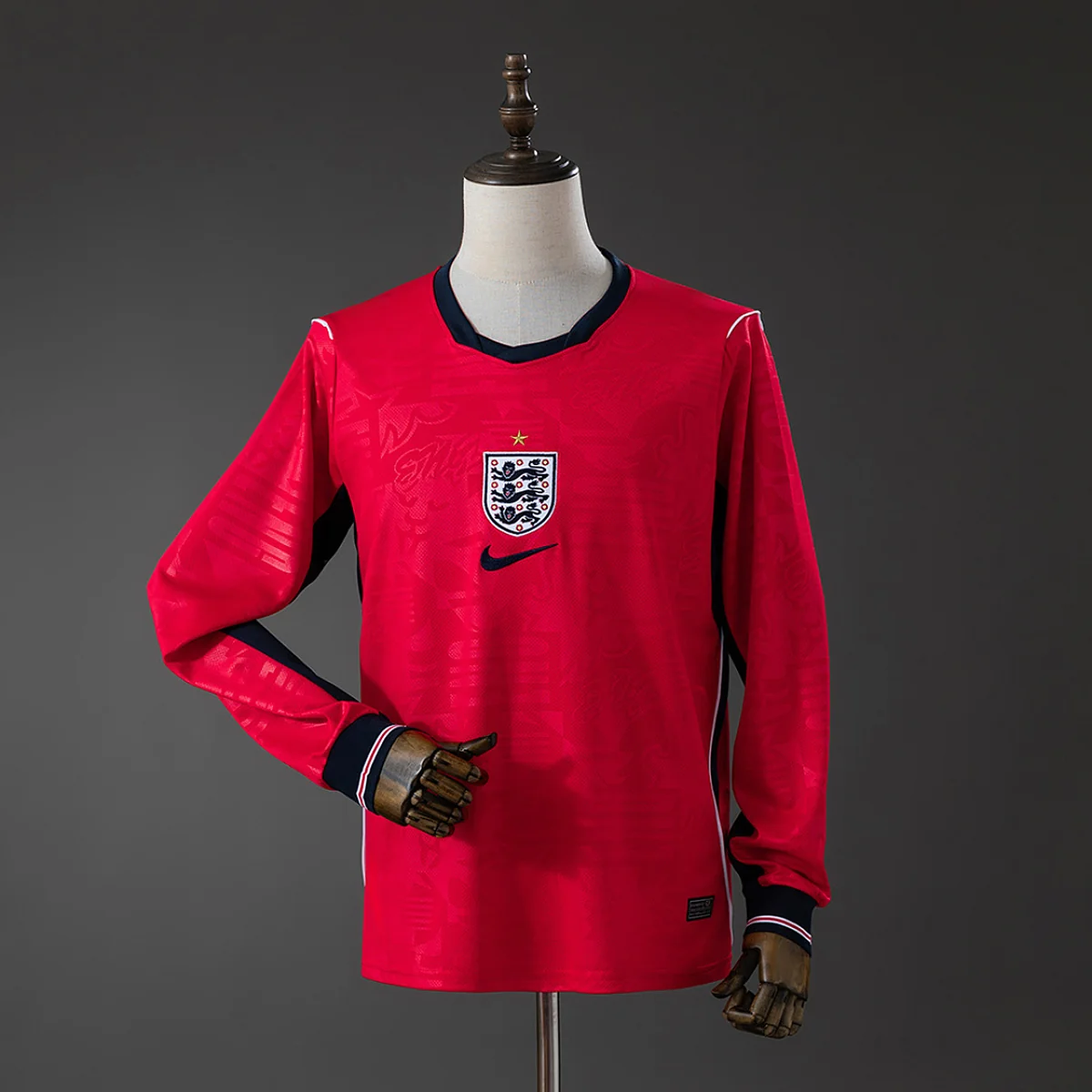 Camiseta Inglaterra Segunda Equipación Manga Larga 2026/27 – frontal