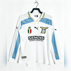 Seconda Maglia Lazio 2000/01 Manica Lunga Retro — Vista frontale
