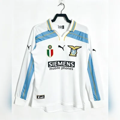 Seconda Maglia Lazio 2000/01 Manica Lunga Retro