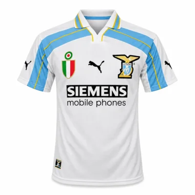 Camiseta Lazio Segunda Equipación 2000/01 Siemens Retro