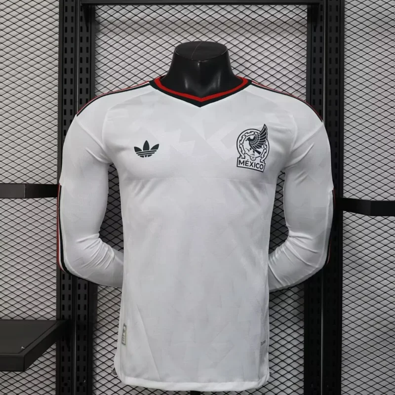 Camiseta México Visitante Manga Larga 2026/27 Jugador – frontal