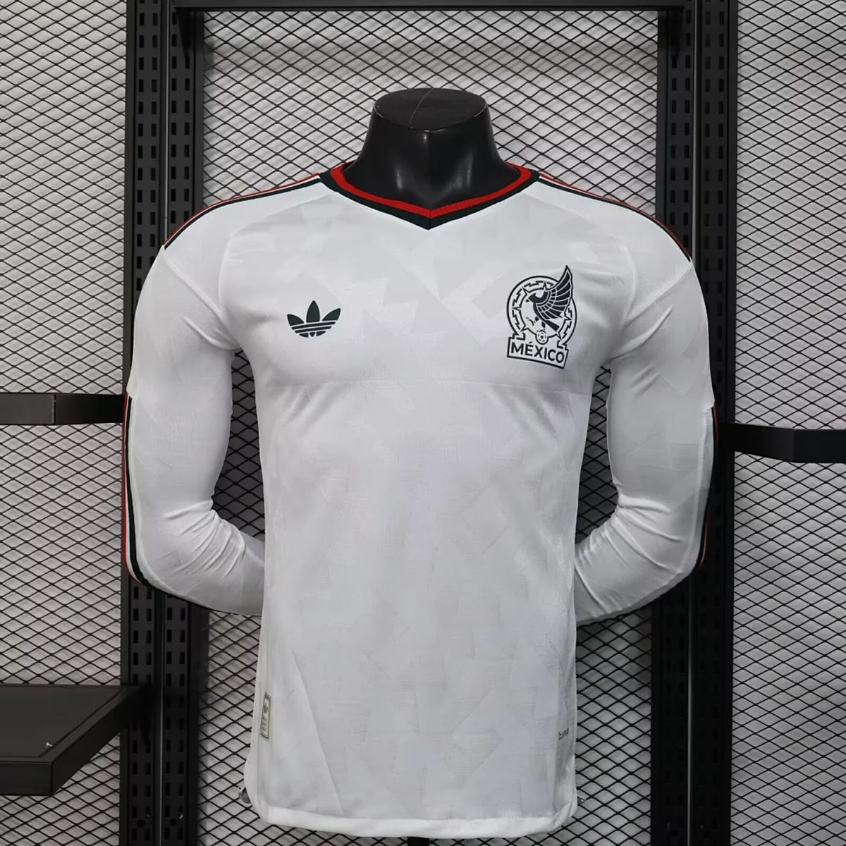 Camiseta México Visitante Manga Larga 2026/27 Jugador – frontal