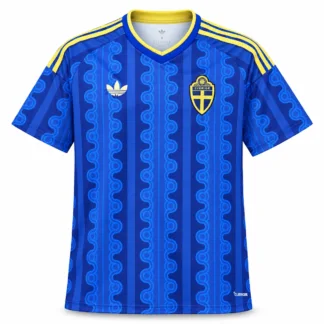 Camiseta Suecia Segunda Equipación 2026/27 — vista frontal, presentación comercial