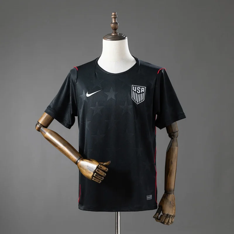 Camiseta EE. UU. Segunda Equipación Negra 2026/27 – frontal
