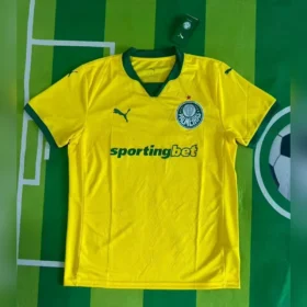 Tercera Camiseta Palmeiras Amarilla 2025/26 — Vista frontal