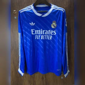 Tercera Camiseta Real Madrid Manga Larga 2025/26 — Vista frontal