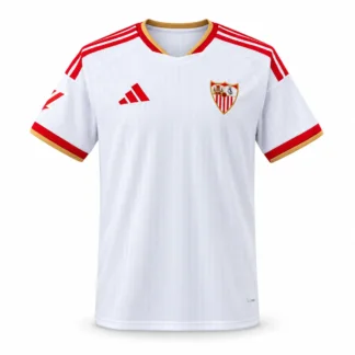 Camiseta Sevilla Local 2026/27 — vista frontal, presentación comercial